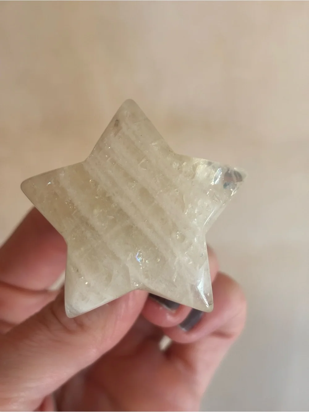 Clear Quartz Star USB Night Light – Crystal Plug-In Glow Light